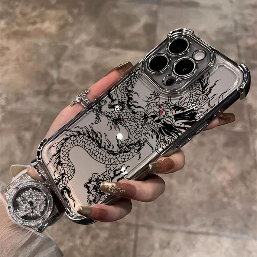 Fashion Dragon Tattoo Pattern Case For Samsung Galaxy A56 A57 A55 A54 A52 A53 A37 A36 A17 A34 A35 A26 A25 A16 A06 A07 Phone Cove
