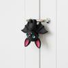 2 Piece Plastic 3D Printed Inverted Bat Statue Blue Eye Lightweight Hung Bat Sculpture Mini Cartoon Black Bat Ornament Kids