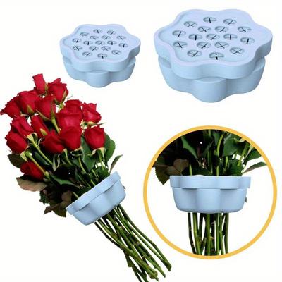 NUOVO Stelo di Fiore in Silicone Dispositivo Creativo per Composizioni Floreali Supporto Fai-da-te Artefatto per Bouquet Fissi