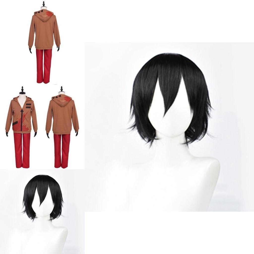 Exquisite Adults Mens Angels Of Death Isaac Foster Wigs Zack Hoodie Jacket Pants Costume