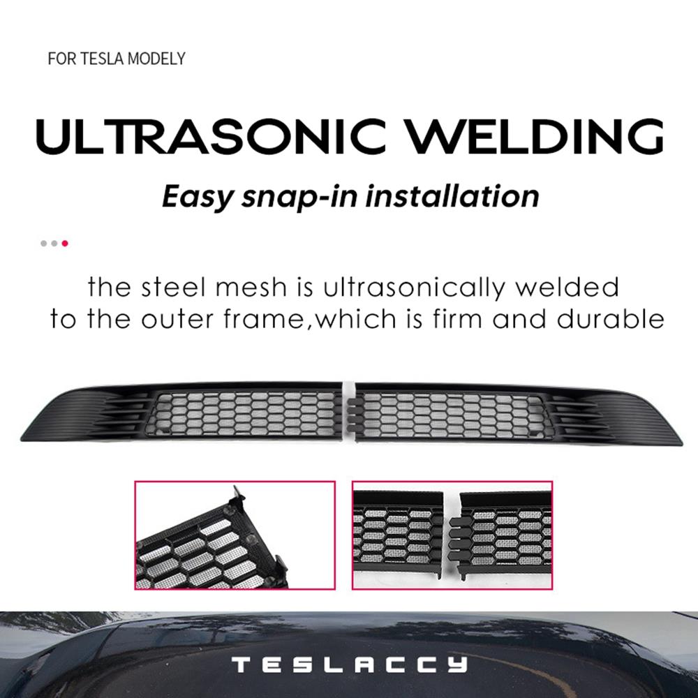 For Tesla Model Y 2020-2024 New juniper Launch 2026 Car Lower Bumper Anti Insect Net Anti Dust Proof Inner Vent Grille Cover