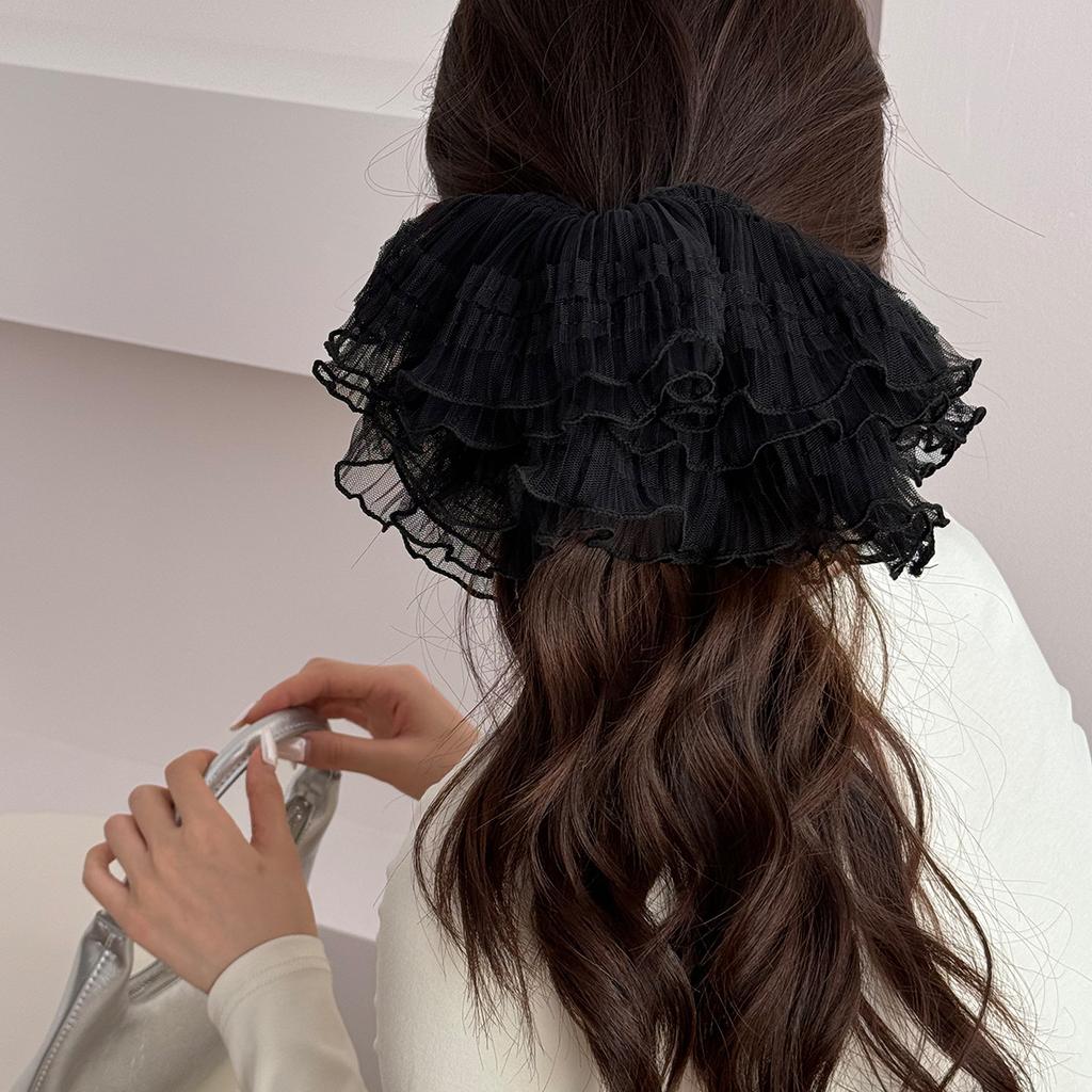 Large big hair accessories for girls women scrunchies elastic band ties korean fascinators elegant vintage  popular fashion