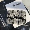 Rex Rabbit Hair Neck Cover Women's Winter Elastic Mesh Scarf Headband Versatile Real Fur Plush Headgear Children's Scarf