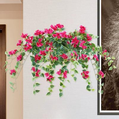 1 Stück Kunstpflanze, künstliche Bougainvillea zum Aufhängen, Seiden-Blumenranken aus Kunststoff für den Außenbereich, Zuhause, Bauernhaus, Garten, Veranda, Traufe, Wand, Zaun, Hochzeit, Party-Dekor