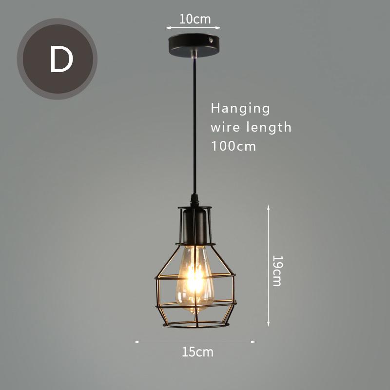 

Ретро Лофт Подвесной Промышленный Ветряной Железный Подвесной Светильник Светодиодные Черные Светильники Для Кухни Гостиной Ресторана E27