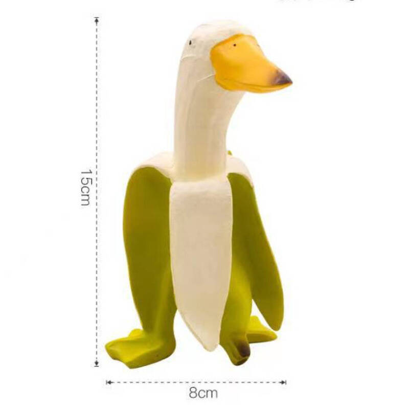 Art Statue, Garden Yard Outdoor Decor, Cute Funny Whimsical Peeled Banana Duck Figurines Desktop Ornament Decoration Ornaments