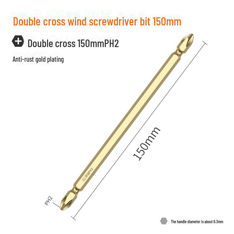 Bangyuan Magnetic Double-Head Cross Head Electric Screwdriver & Hand Drill Bit