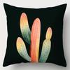 4pcs set, sofa cushion cover, simple cactus pillowcase, 17.7 inches * 17.7 inches, single-sided printing, home decoration, sofa