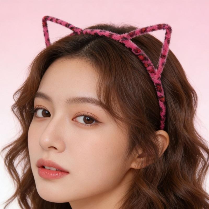 10Pieces Cats Ear Hairhoop Hair Styling Ornament Bendable Hairband For Kids Adults Theme Parties And Everyday Wear