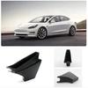 4pcs Storage Box Car Organizer Seat Gap PU Case Pocket Handle Pocket Door Side Pallet Armrest Container For Tesla Model 3 18-19