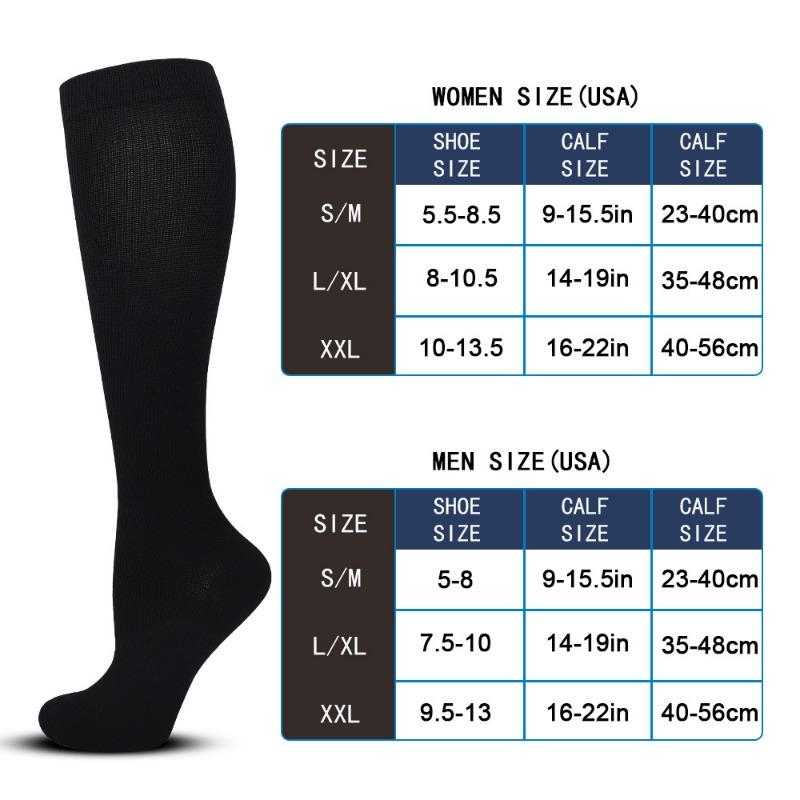 2PAIRS pressure socks calf socks stretch socks sports cycling running yoga socks men's and women's stockings compression socks
