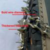 24 Tooth Stainless Steel Ice Crampons Anti Slip Snow Climbing Gear for Hiking Boots