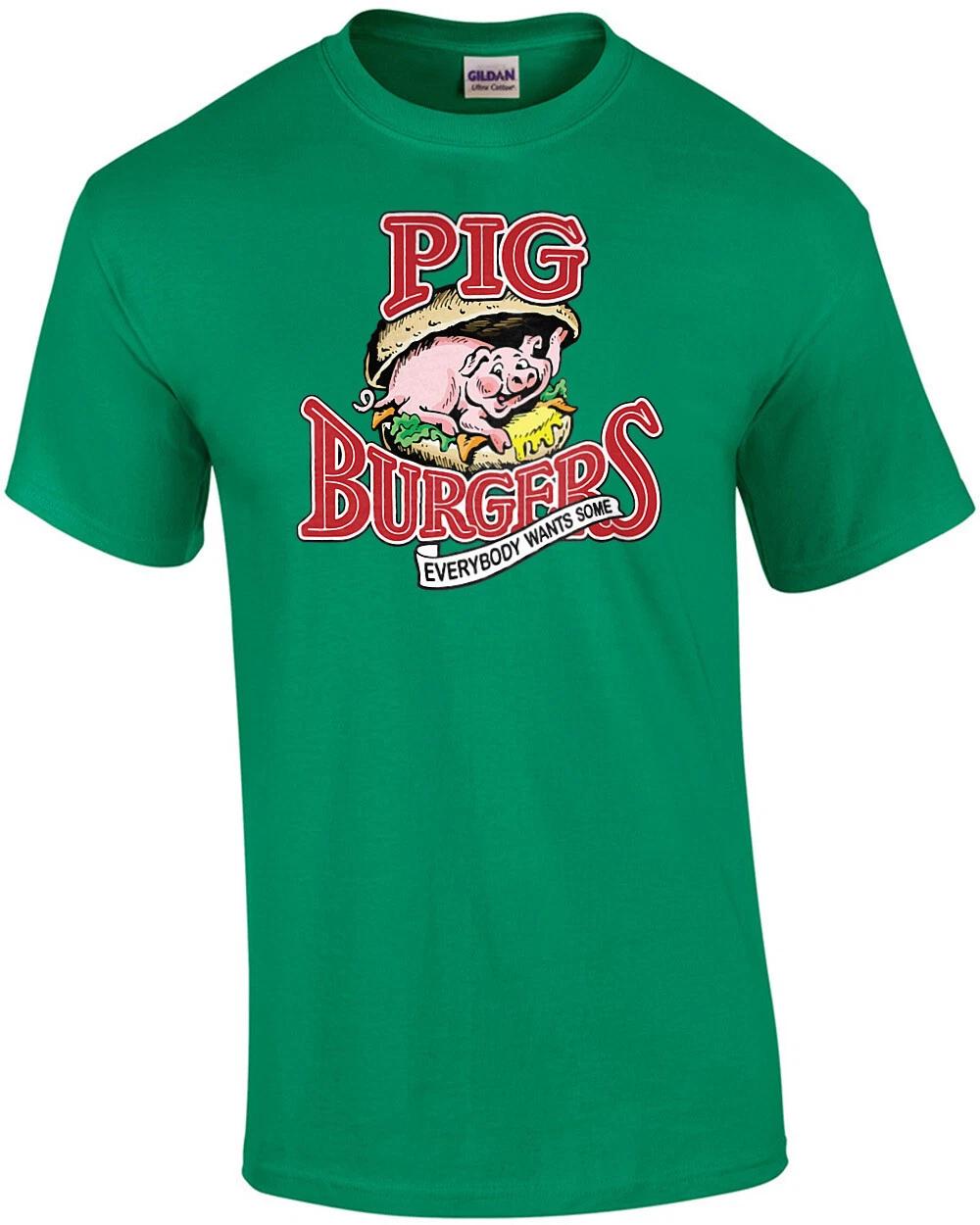 

Pig Burgers - Everybody wants some - Better Off Dead - 80 s T-Shirt 2XL