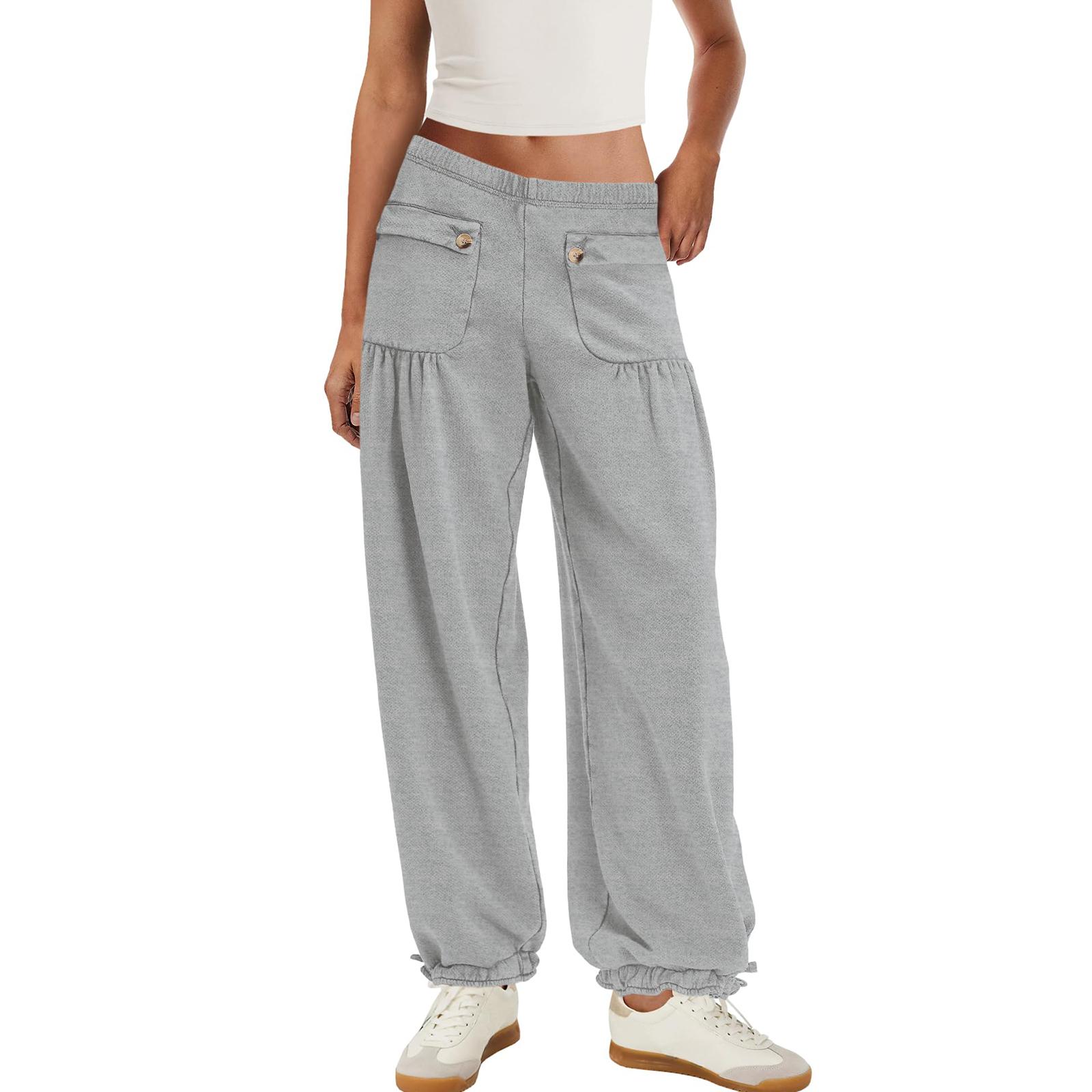 

Womens Baggy Pants Wide Leg Pants Sweatpants Casual Fall Trousers With Pockets XL