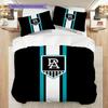Set Copripiumino Trapuntato Port Adelaide Federa Decorazione per la Casa Regalo di Compleanno (1 * copripiumino + 2 * federa, senza nucleo)