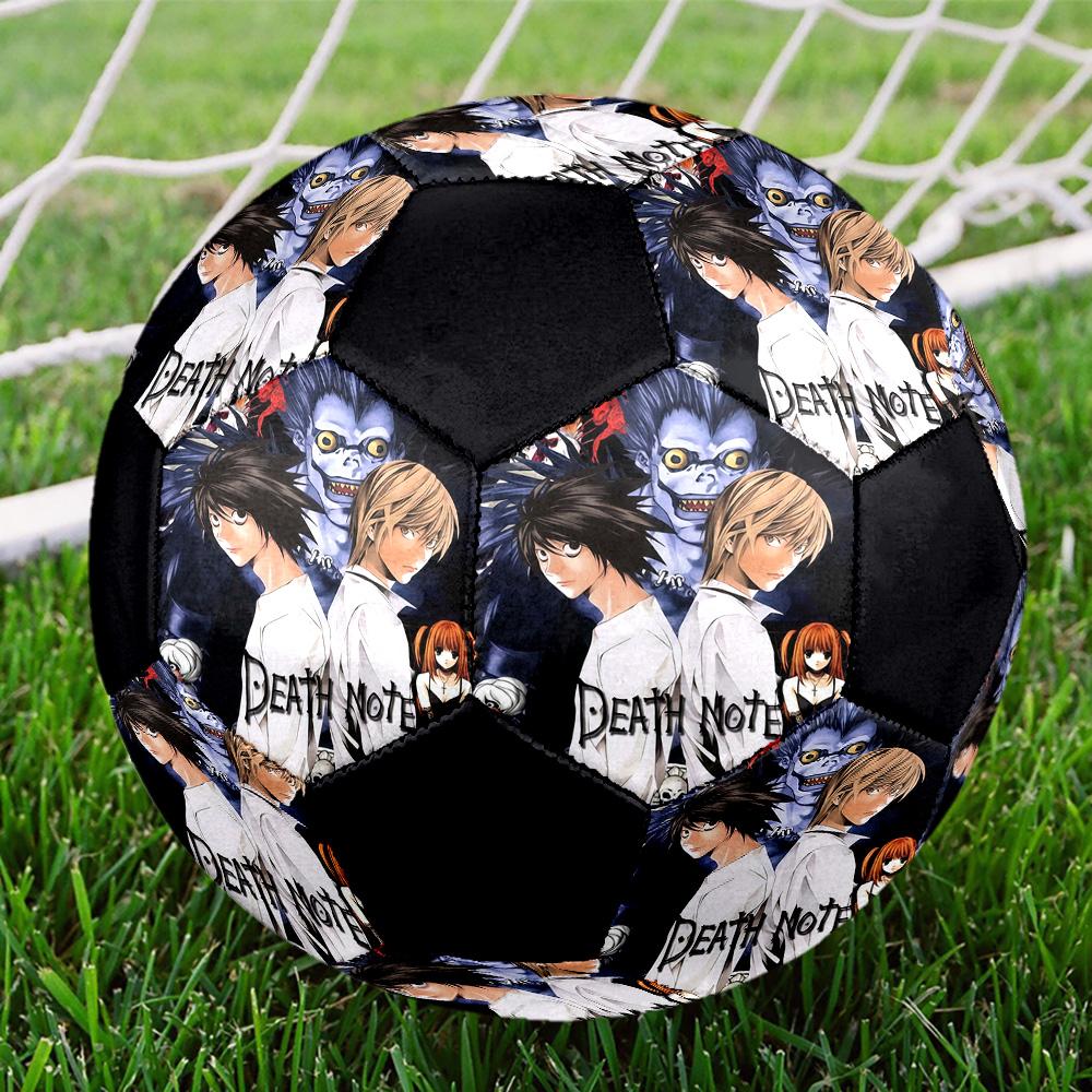 Death Note Indoor Soccer Ball Colorful All Ages Size 5 Machine Stitched PVC Competition Ready Durable High-Bounce