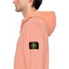 Stone Island FW24 Solid Color Drawstring Hooded Logo Print Pullover Long Sleeve Sweater Men sweater Orange 811560820-V0032