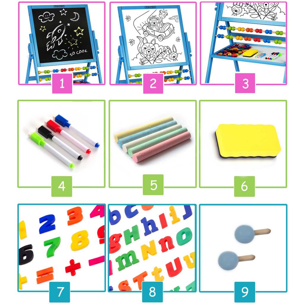 Ricokids Rotating Magnetic Chalkboard