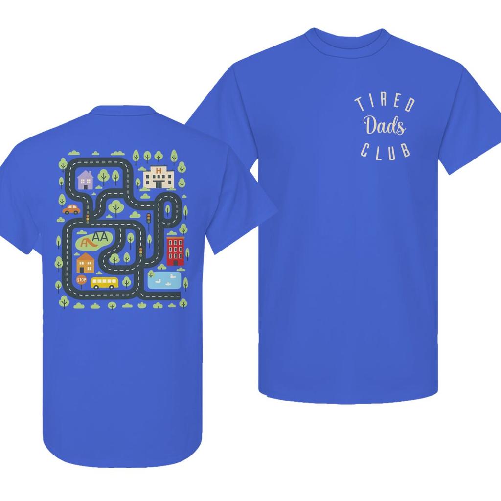 Unisexs Clothing Fathers Day Gifts Tired Dads Tshirts Tired Dads Club Shirt Unisex Creative Printing Short Sleeve Vintage Tees