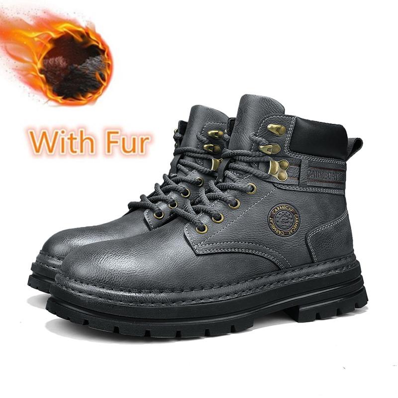 

Мужские базовые ботинки из натуральной кожи, новые дизайнерские мужские рабочие ботинки, красивые мотоциклетные ботинки, альпинистские ботинки на толстой подошве 46