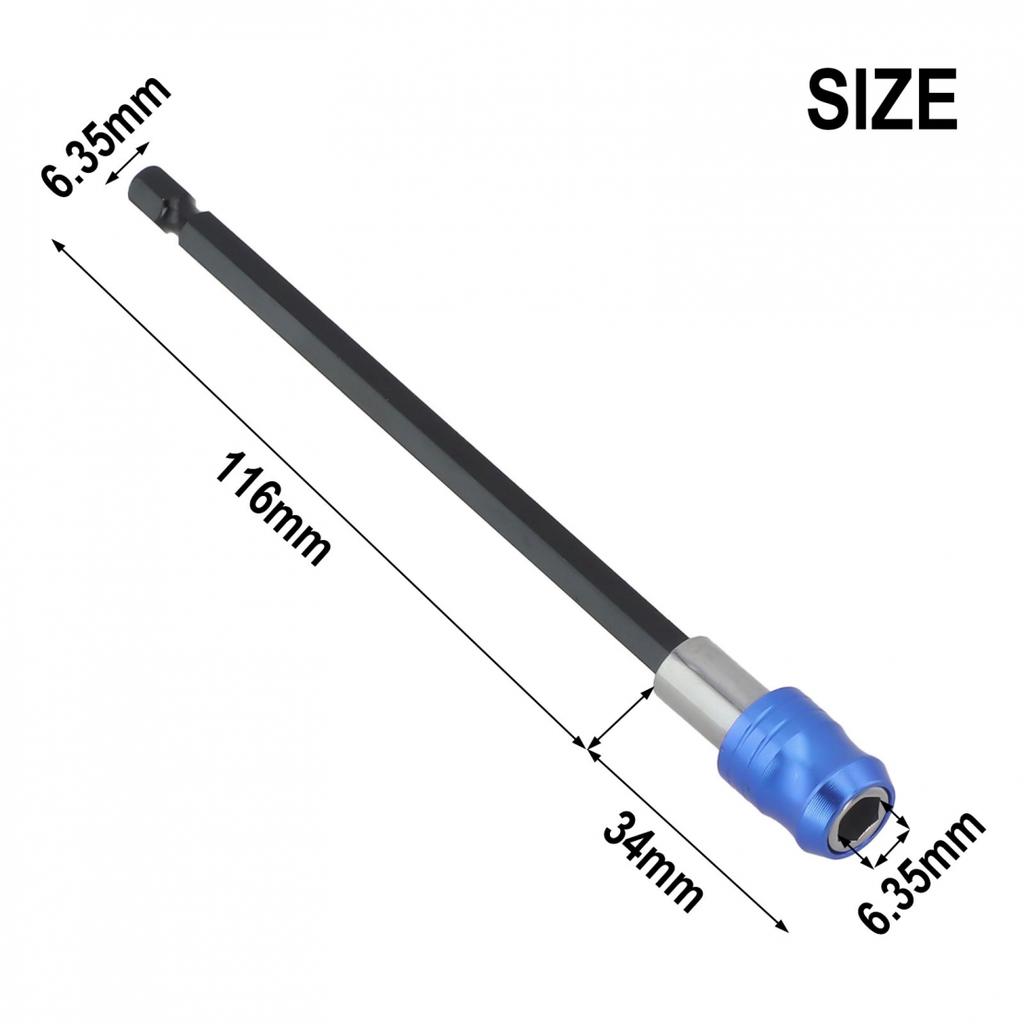Quick Release Screwdriver Drill Bit Extension Magnetic 1/4 Head Hex Shank Rod