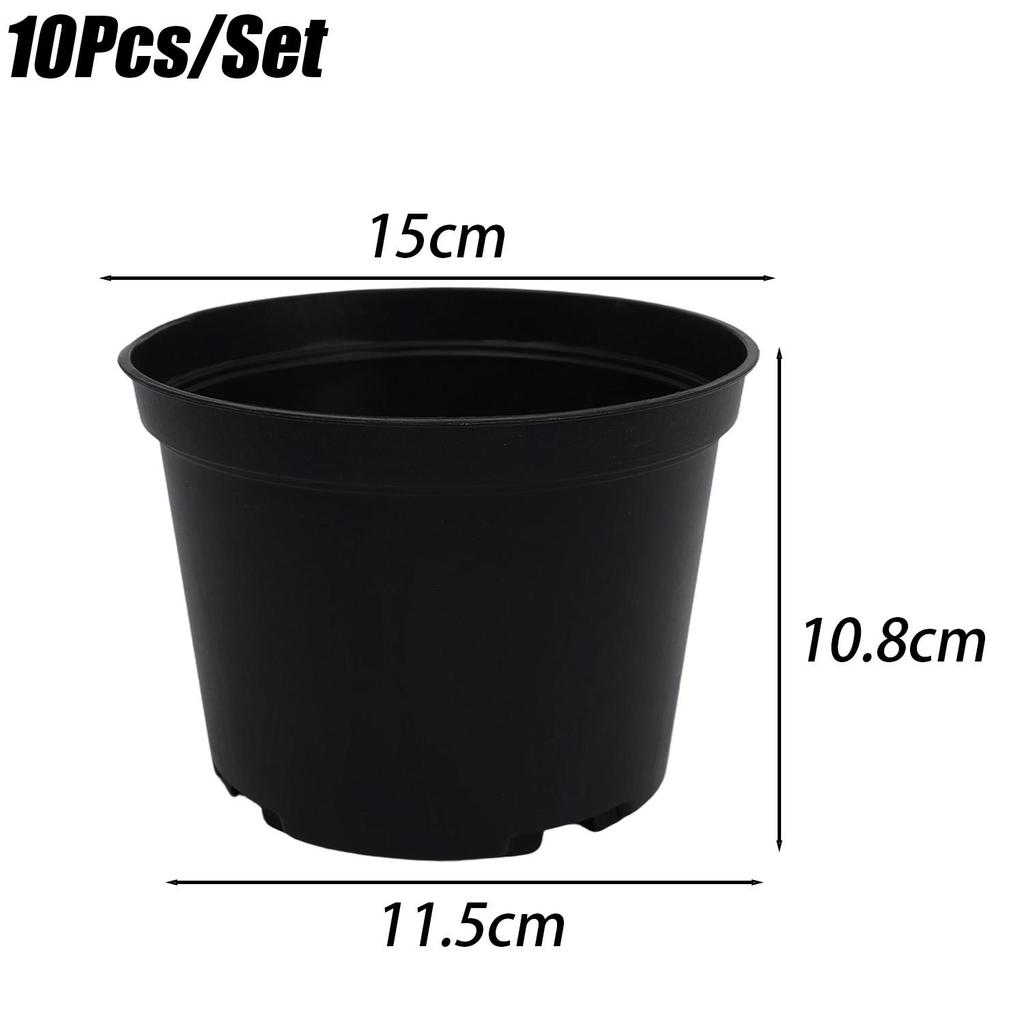 4/5/6Inch Plastic Plant Flower Pots Cultivation Seeds Growing Container with Drainage Holes for Seedling Cutting Transplanting