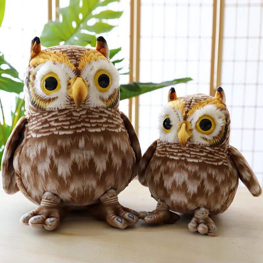 Simulation Eule Vogel Tier Kinder Plüsch Stofftier Spielzeug Geschenk