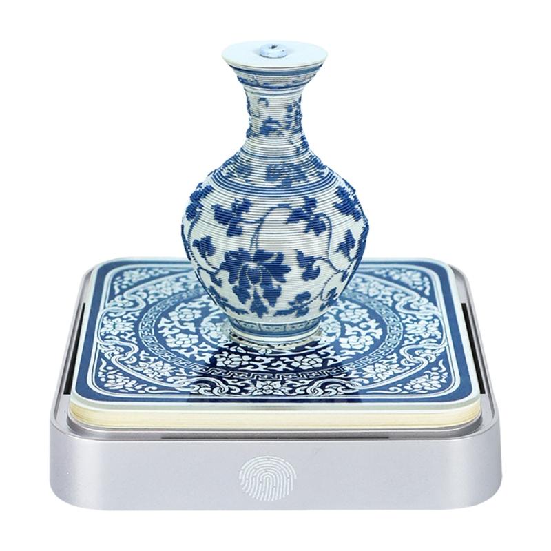 

Elegant 3D Blue And White Porcelain Paper Craft Calendar 278 Sheets Special Paper For Daily Tasks And Reminders 1