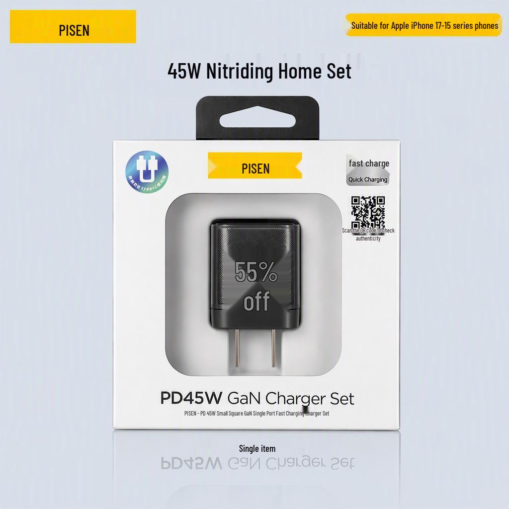 PISEN PD30W Fast Charger for Apple iPhone 14 & iPad