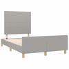 Vidaxl Bed Frame Without Mattress, Light Gray, 120X200 Cm, Upholstered