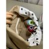 Cute cat bucket bag New cartoon canvas bag Casual versatile large-capacity commuter shoulder bag