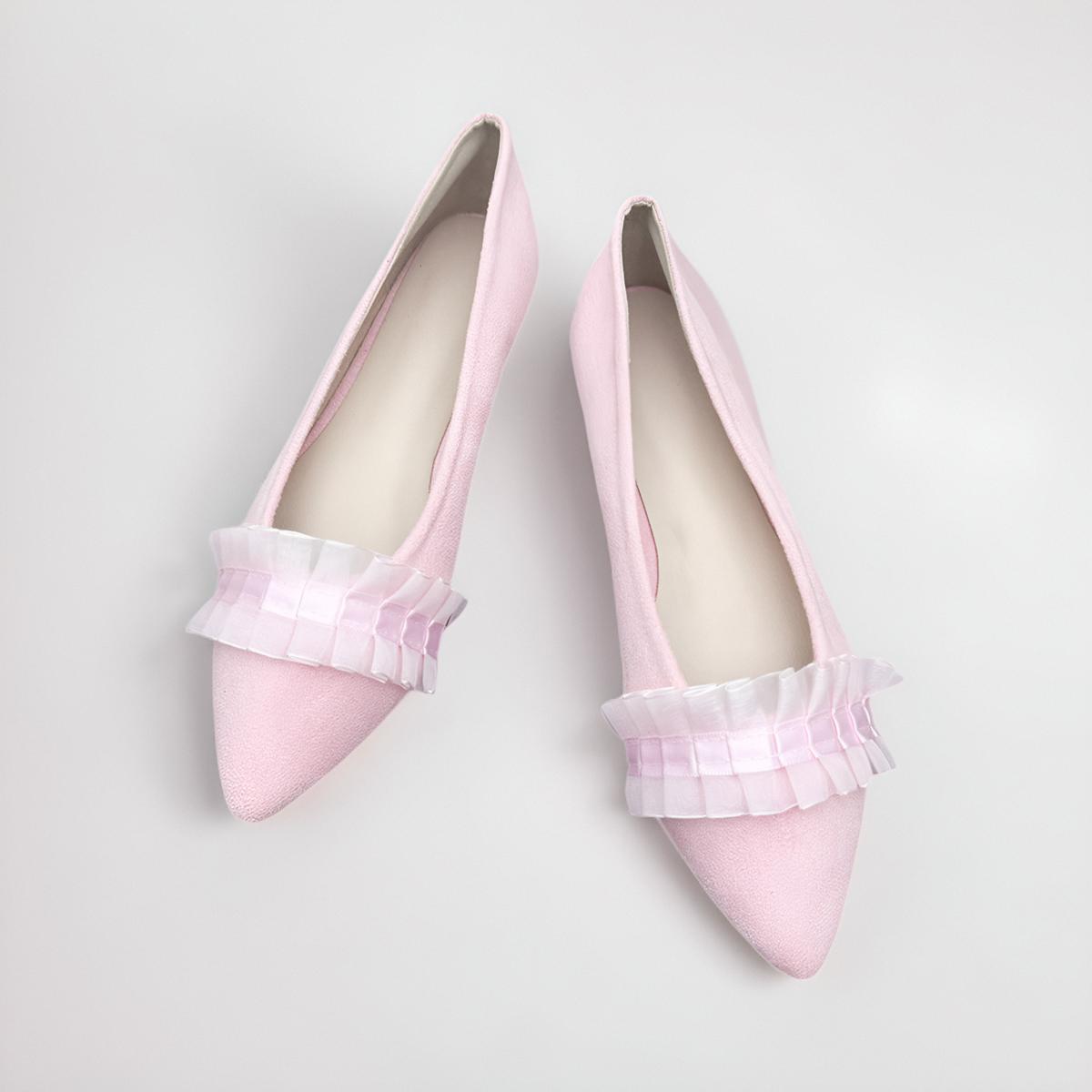 

Fashion Flat Shoes for Women 2025 Spring and Autumn New Shallow Mouth Flat Bottomed Pointed Toe Large Sized Women s Shoes loafers women 33 розовый