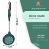High-Temp Resistant Silicone & Stainless Steel Kitchen Utensil Set - Non-Stick Cooking Spatula & Ladle