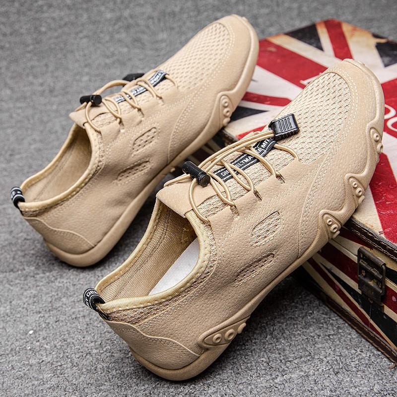 Herren neue Frühling Sommer Fahrschuhe Netzoberfläche flache Schuhe atmungsaktiv Trend Herren Slipper Casua Loafers Schuhe M1019
