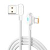 90Degree Angled Type C Fast Charging Cable With 120W Super Flash Charging Wire For Gaming And Durability Use 1-3meter