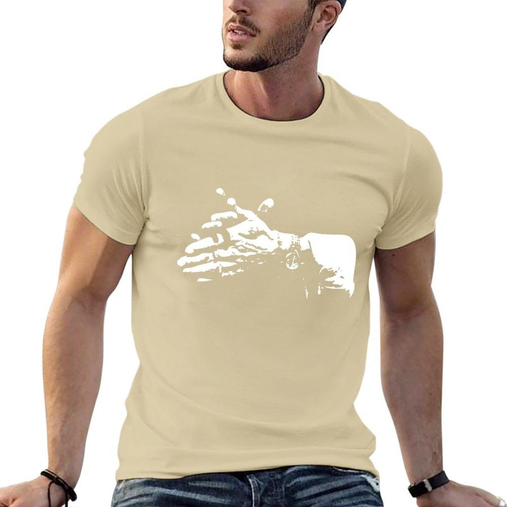 Palmas Flamenco Hands T-Shirt Blacks Kawaii Clothes Summer Tops Graphics T Shirts for Men Cotton