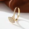 Hot-selling micro-inlaid zircon eye ring, exquisite full diamond small and versatile index finger ring temperament jewelry