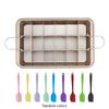 Long permanent 18 Cell Rectangular Cake Tray Carbon Steel Detachable Sections Ideal For Preparing Individual Treats