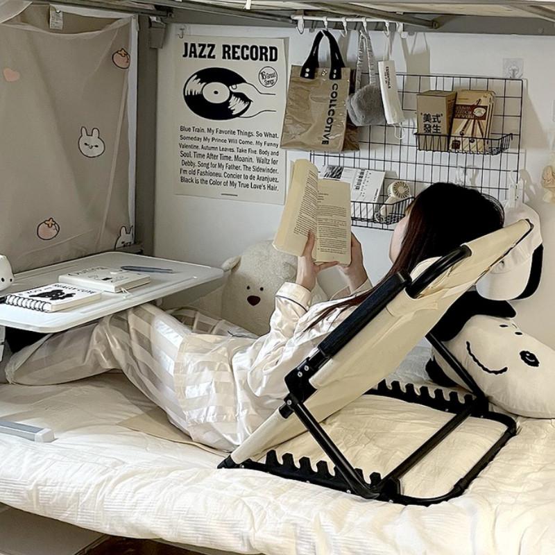 Cadeira Portátil para Estudante Sedentário Sofá Preguiçoso Tatami Cadeira Ergonômica Cama Dobrável Almofada de Encosto para Cadeira Assento Cadeira de Praia