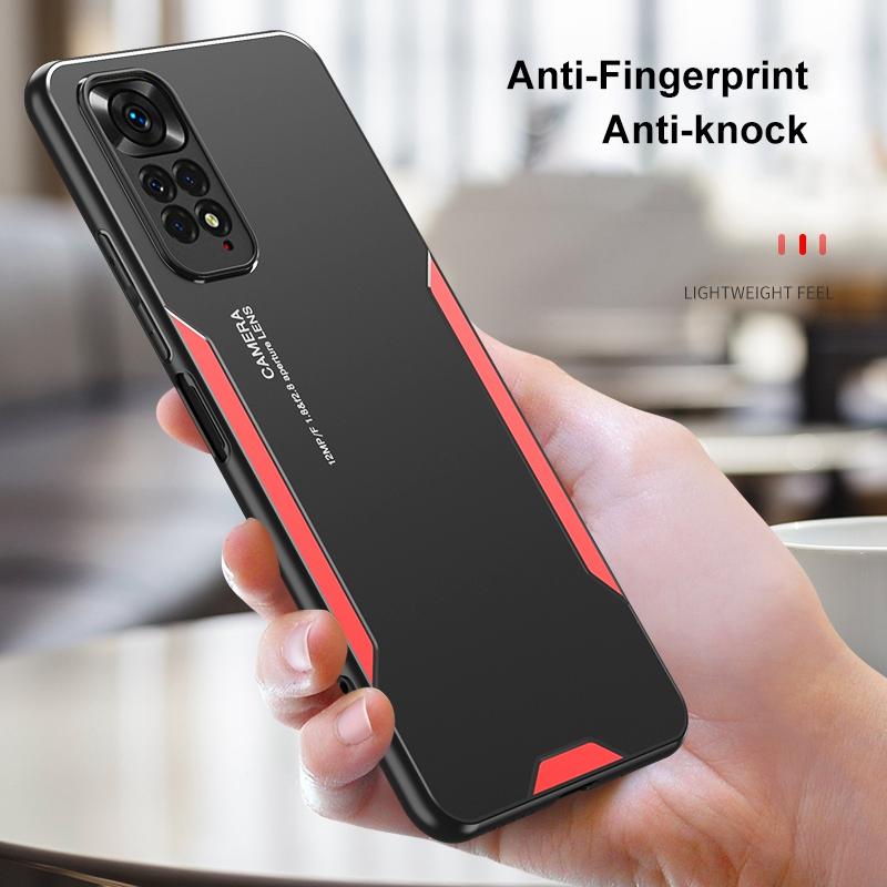 Custodia ESTH Per Xiaomi Redmi Note 11 Pro (4G/5G) | Cover Paraurti Con Protezione Fotocamera, Anello Magnetico E Supporto