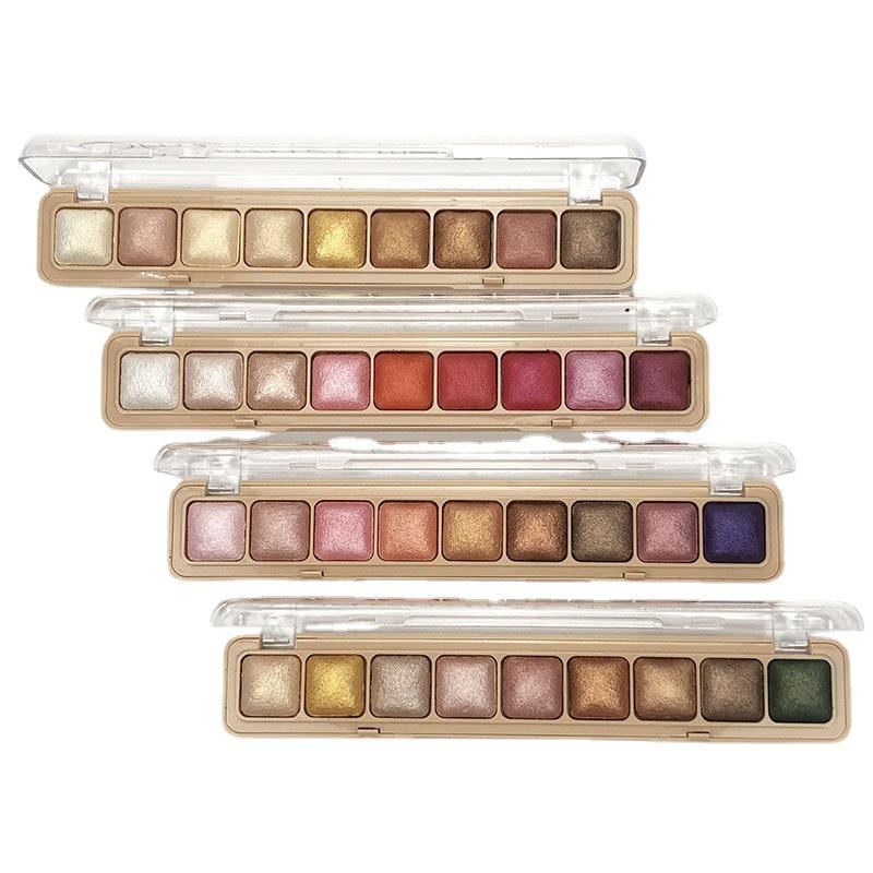 Sweet Eyes Palette Powder Palette Eyeshadow Glitter High Gloss Matte Eyeshadow Beauty Pop Eyeshadow 9 Color Set Makeup Supplies