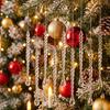 Transparent Christmas Hanging Pendants Twist Bead Drop Ornaments  Holiday Party Decoration