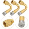 3pcs Tire Valve Extension Fitting Multi-Functional Valve Stem for Cars Motorcycles and Rvs and Easy to Use Tight Spaces