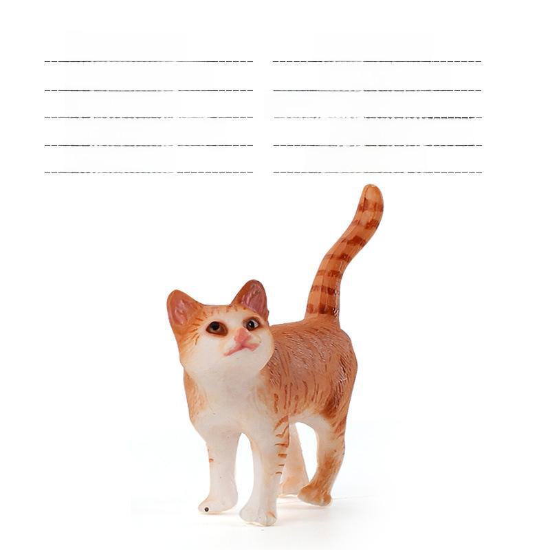 Set Jucării Pisoi Alb-Negru pentru Copii - Ornamente Model Pisică Rurală Chineză