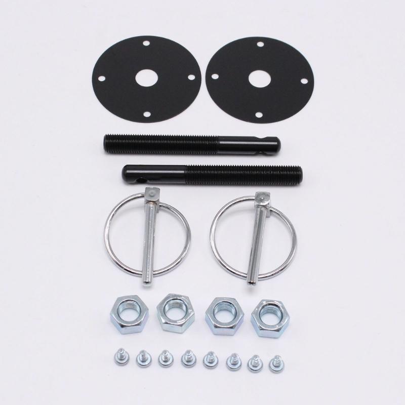 Universal Vehicle Hood Locking Latches Easy Installation Black Aluminum For SUV Truck Vehicle Off Roading Driving Safety