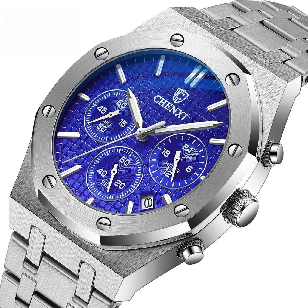 New TOP Brand Luxury Men's Watch With Box Men's Multifunctional Sports Watch Waterproof Men's Quartz Watches AVE