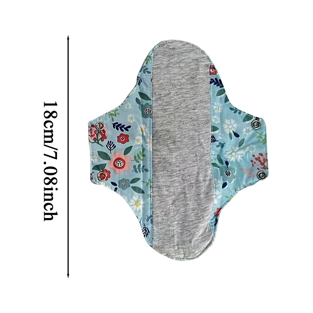 Sanitary Pads 4pcs Reusable Leak Proof Sanitary Pads Menstrual Cloth Pads Washable Breathable Cloth Menstrual Gaskets