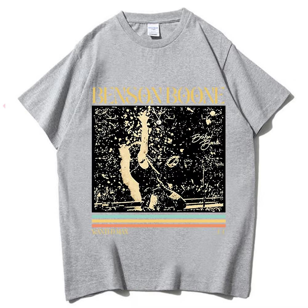 Benson Boone Wanted Man 2026 T-shirt Man Woman Harajuku Short Sleeve O-neck Casual Shirt Gothic Cotton Oversized T-shirts
