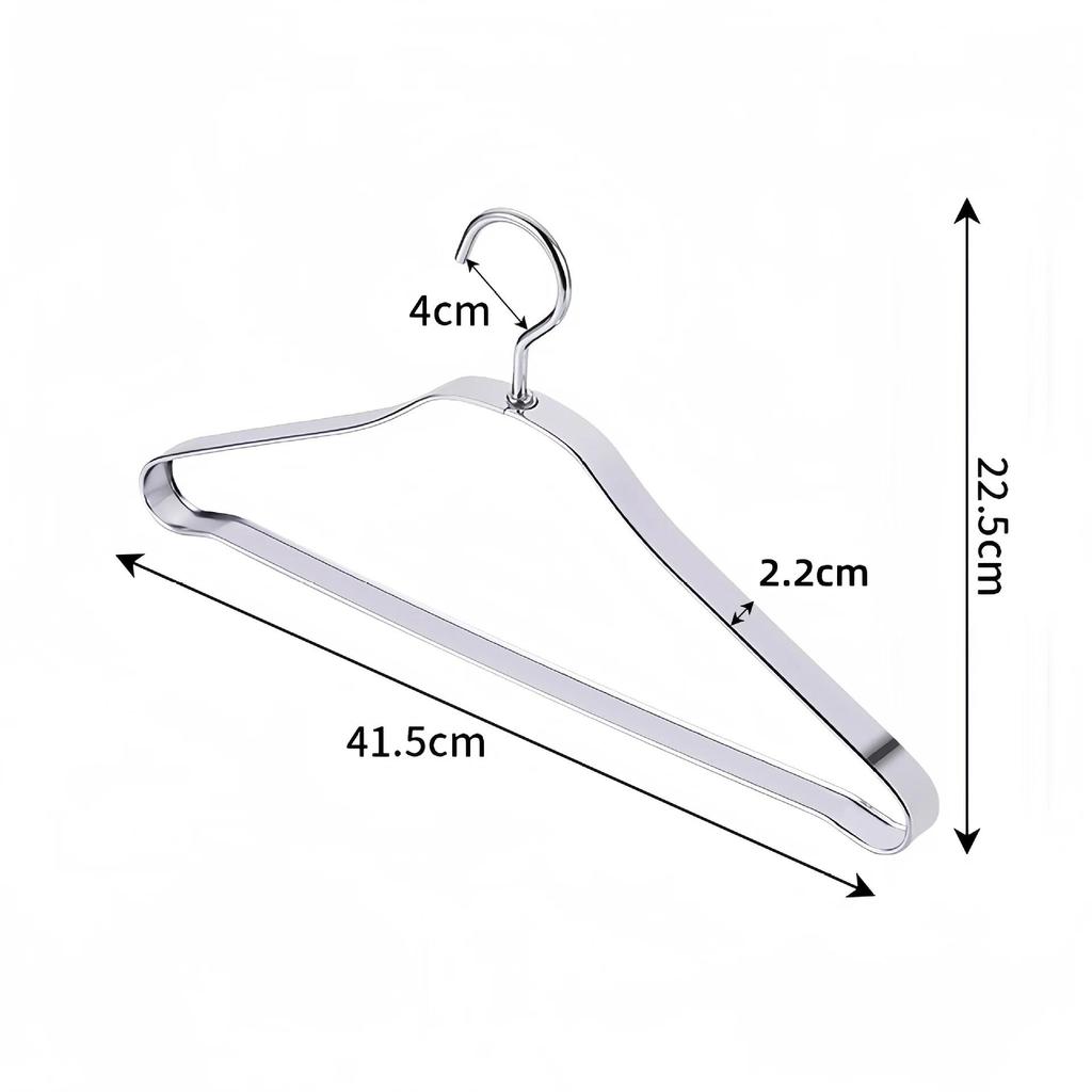 5/10 PEZZI Appendiabiti in Metallo Premium, Appendiabiti di Lusso con Spalla Larga 2,2 cm per Armadio, Porta Abiti in Lega di Alluminio Dorato per Maglione