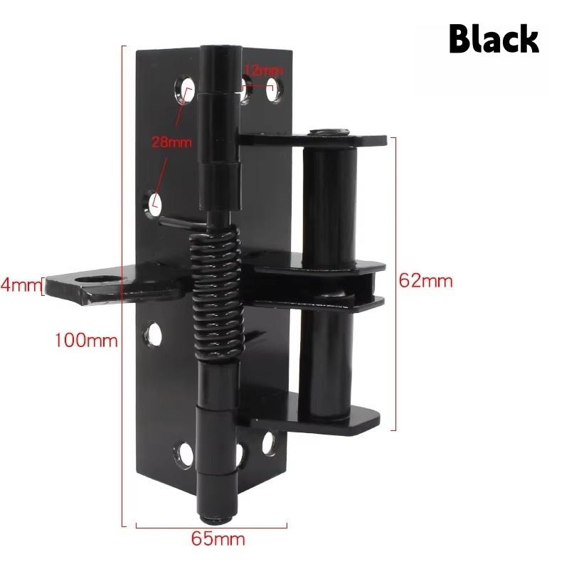 Multifunctional 3 In 1 Automatic Door Closer Hinges,90 Degree Right Angle Locator,Self Closing Door Spring Hinge,Door Stopper